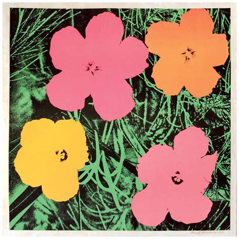 andy warhol flowers print 1964.